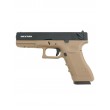 Страйкбольный пистолет KJW KP-18 Glock G18 Gas Tan, металл. затвор - фото № 1