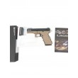 Страйкбольный пистолет KJW KP-18 Glock G18 Gas Tan, металл. затвор - фото № 3
