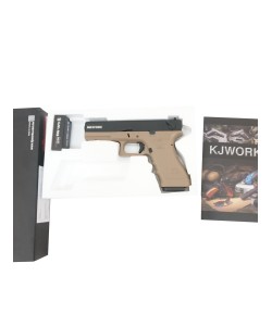 Страйкбольный пистолет KJW KP-18 Glock G18 Gas Tan, металл. затвор
