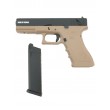 Страйкбольный пистолет KJW KP-18 Glock G18 Gas Tan, металл. затвор - фото № 4