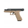 Страйкбольный пистолет KJW KP-18 Glock G18 Gas Tan, металл. затвор - фото № 5