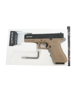 Страйкбольный пистолет KJW KP-18 Glock G18 CO₂ Tan, металл. затвор