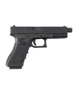 Страйкбольный пистолет KJW KP-18 Glock G18 TBC CO₂ Black, удлин. ствол