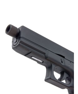 Страйкбольный пистолет KJW KP-18 Glock G18 TBC CO₂ Black, удлин. ствол