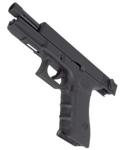 Страйкбольный пистолет KJW KP-18 Glock G18 TBC CO₂ Black, удлин. ствол