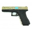 Страйкбольный пистолет WE Glock-17 Gen.3 Bronze, с гравировкой (WE-G001BOX-FP) - фото № 1