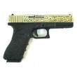 Страйкбольный пистолет WE Glock-17 Gen.3 Bronze, с гравировкой (WE-G001BOX-FP) - фото № 2