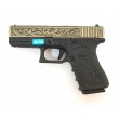 Страйкбольный пистолет WE Glock-19 Gen.3 Bronze, с гравировкой (WE-G003BOX-FP) - фото № 14