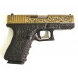 Страйкбольный пистолет WE Glock-19 Gen.3 Bronze, с гравировкой (WE-G003BOX-FP) - фото № 2