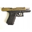 Страйкбольный пистолет WE Glock-19 Gen.3 Bronze, с гравировкой (WE-G003BOX-FP) - фото № 6