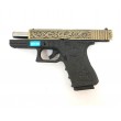 Страйкбольный пистолет WE Glock-19 Gen.3 Bronze, с гравировкой (WE-G003BOX-FP) - фото № 10
