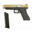 Страйкбольный пистолет WE Glock-34 Gen.3 Bronze, с гравировкой (WE-G008 BOX-FP) - фото № 5