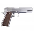 Страйкбольный пистолет WE Colt M1911A1 Silver, коричневые накладки (WE-E006A) - фото № 2
