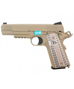 Страйкбольный пистолет WE Colt M45A1 Tan (WE-E015-TN)