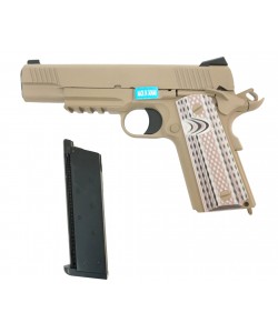 Страйкбольный пистолет WE Colt M45A1 Tan (WE-E015-TN)