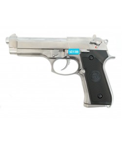 Страйкбольный пистолет WE Beretta M92 GBB Chrome (WE-M002)