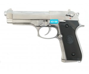 Страйкбольный пистолет WE Beretta M92 GBB Chrome (WE-M002)