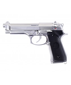 Страйкбольный пистолет WE Beretta M92 GBB Chrome (WE-M002)