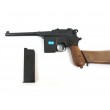 Страйкбольный пистолет WE Mauser 712 Black, кобура-приклад, длинный магазин - фото № 4
