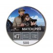 Пули Borner Match Pro 4,5 мм, 0,46 г (500 штук) - фото № 1