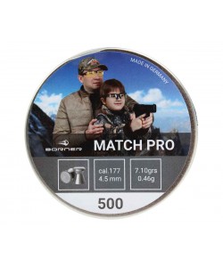 Пули для пневматики Borner Match Pro 4,5 мм, 0,46 г (500 штук)