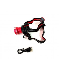 Аккумуляторный налобный фонарь FL070, 3 режима, зум