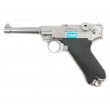 Страйкбольный пистолет WE Luger P08 4” Silver (WE-P004) - фото № 1