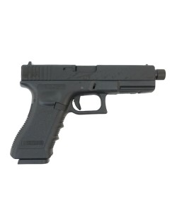 Страйкбольный пистолет KJW KP-18 Glock G18 TBC Gas Black, удлин. ствол