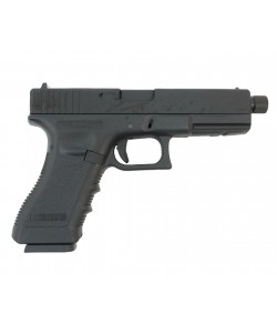 Страйкбольный пистолет KJW KP-18 Glock G18 TBC Gas Black, удлин. ствол