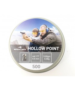 Пули для пневматики Borner Hollow Point 4,5 мм, 0,58 г (500 штук)