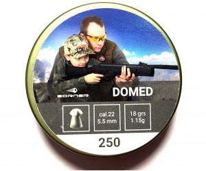 Пули Borner Domed 5,5 мм, 1,15 грамм, 250 штук
