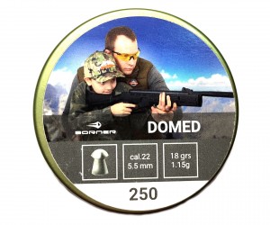 Пули Borner Domed 5,5 мм, 1,15 г (250 штук)