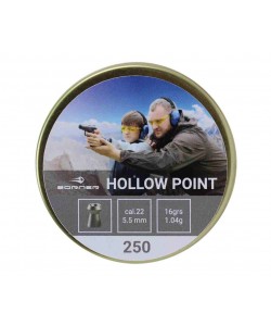 Пули для пневматики Borner Hollow Point 5,5 мм, 1,04 г (250 штук)