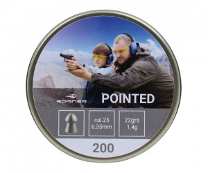 Пули Borner Pointed 6,35 мм, 1,4 г (200 штук)