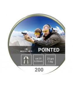 Пули для пневматики Borner Pointed 6,35 мм, 1,6 г (200 штук)