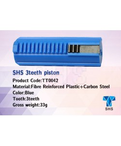 Поршень SHS полнозубый, 15 зубьев, 3 стальных зуба (TT0042)