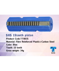 Поршень SHS полнозубый, 15 стальных зубьев (TT0035)