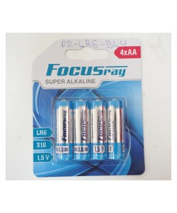 Батарейки пальчиковые FocusRay Super Alkaline LR6/BL4 1.5V (4 x AA)