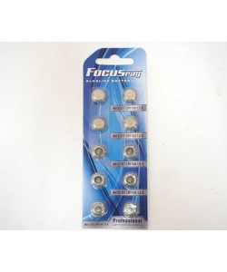 Батарейки кнопочные FocusRay Alkaline 357 1.5V (10 x AG13)