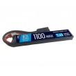 Аккумулятор BlueMAX Li-Po 7.4V 1100mah 20C Stick, 102x21x10 мм - фото № 1