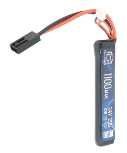 Аккумулятор BlueMAX Li-Po 7.4V 1100mah 20C Stick, 102x21x10 мм