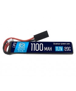 Аккумулятор BlueMAX Li-Po 11.1V 1100mah 20C Stick, 102x21x14 мм