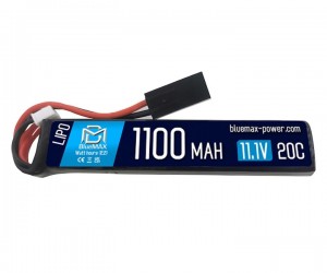 Аккумулятор BlueMAX Li-Po 11.1V 1100mah 20C Stick, 102x21x14 мм