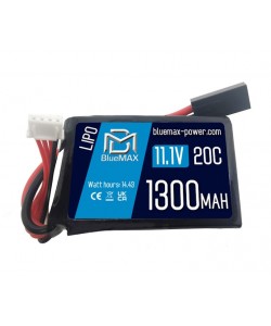 Аккумулятор BlueMAX Li-Po 11.1V 1300mah 20C PEQ/AN-15, 65x43x17 мм
