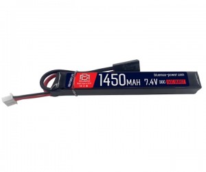 Аккумулятор BlueMAX Li-Po 7.4V 1450mah 30C Stick, 115x17x15 мм