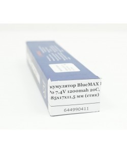Аккумулятор BlueMAX Li-Po 7.4V 1200mah 20C Stick, 185x17x11.5 мм