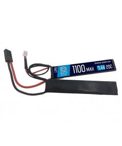 Аккумулятор BlueMAX Li-Po 7.4V 1100mah 20C Nunchuck, 2x (102x21x5) мм