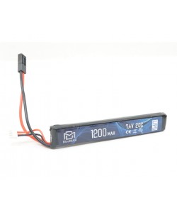 Аккумулятор BlueMAX Li-Po 7.4V 1200mah 20C Stick, 128x21x13 мм