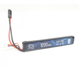Аккумулятор BlueMAX Li-Po 7.4V 1200mah 20C, 128x21x13 мм (стик)