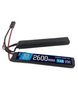 Аккумулятор BlueMAX Li-Po 7.4V 2600mah 20C Nunchuck, 2x (128x21x12) мм